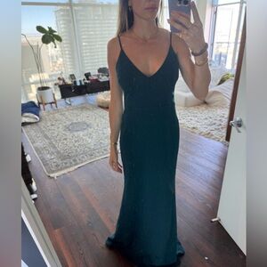 Lulu's Deep Teal Maxi Dress